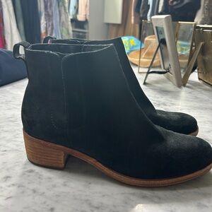 Black suede Korkease booties